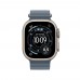 Apple Watch Ultra 3 GPS + Cellular 49mm Natural Titanium Case with Anchor Blue Ocean Band